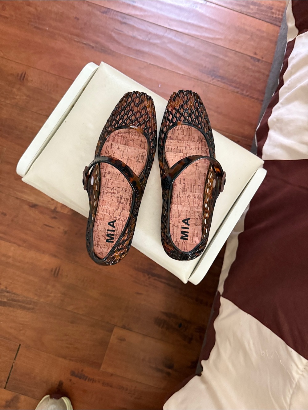 MIA Women's Tortoiseshell Mary Jane Flats - Tortoise Brown
